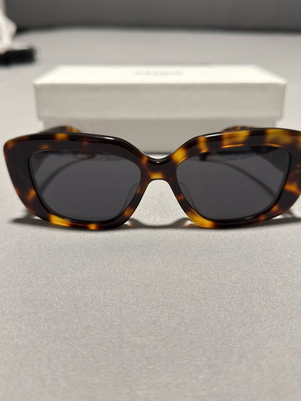 Celine Tortoiseshell Cat-Eye Sunglasses with Dark Lenses